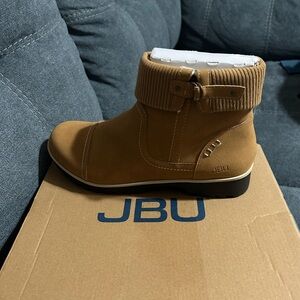 JBU Brown Ankle Boots with Buckle